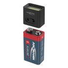 COB LED light with 9 V battery battery-powered
