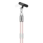 Lanyard cable USB type C to USB type C, 120 cm/pink