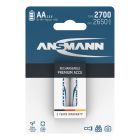  NiMH Rechargeable battery AA / HR6 type 2700 (min. 2650 mAh) 2 pcs. blister packaging