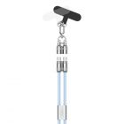 Lanyard cable USB-C to USB-C, 120 cm/blue