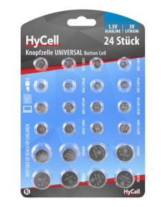 Alkaline / Lithium coin cells set of 24 