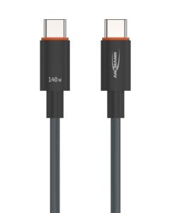 USB-C on USB-C cable, 60 cm, anthracite