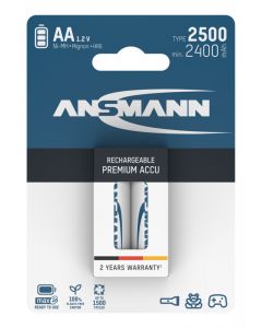  NiMH Rechargeable battery AA / HR6 type 2500 (min. 2400 mAh) maxE 2 pcs.