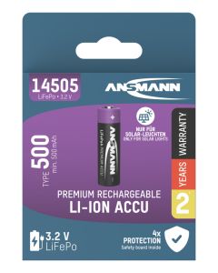 Lithium iron phosphate Rechargeable battery AA / HR6 500 mAh