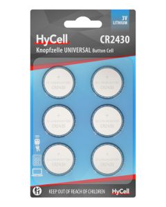 Lithium Coin cells CR2430 6pcs blister packaging