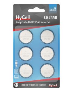 Lithium Coin cells CR2450 6pcs blister packaging