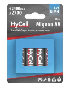 NiMH rechargeable battery AA / HR6 type 2700 (min. 2400 mAh) 4pcs.